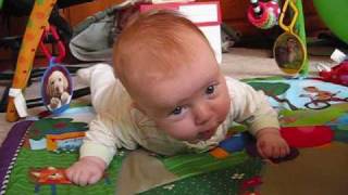 Ariella holds her head up