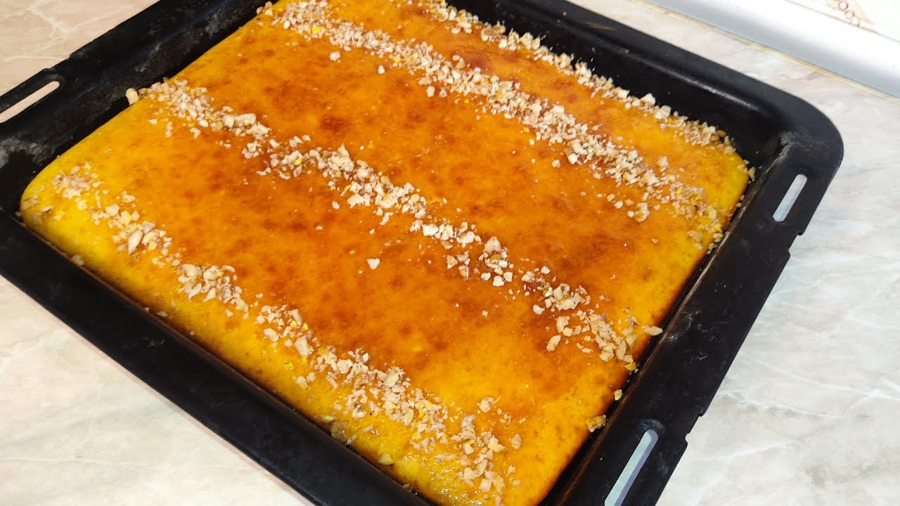 Yarım st mürəbbə suyu ilə çox asan və dadlı piroq resepti