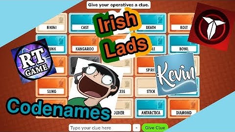 The Best of Irish Lads Codenames ( RTGame, Call Me Kevin, Daithi de Nogla, Terroriser)
