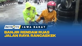Banjir Rendam Ruas Jalan Raya Rancaekek