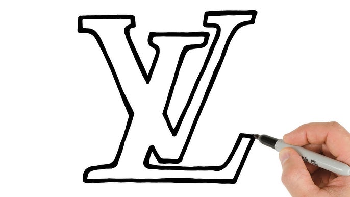 How to Draw Louis Vuitton Logo Easy - Fun Easy Drawings