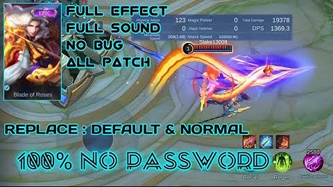 Script Skin Lancelot Epic Royal Matador 100% No Password