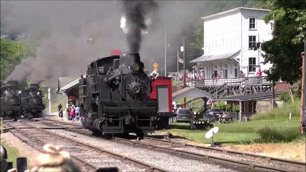 A Very Hot Humid Day Of Working Shays And A Heisler At Cass Scenic Railroad 06-13-25