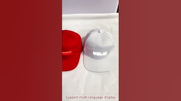 factory price cool led bl536 hat cap screen with iOS Android Phone APP Control Moving Text Screen