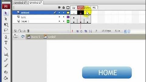 Flash: Membuat Button dengan animasi