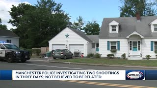 Manchester police investigate 2 shootings in 3 days; incidents not believed to be related