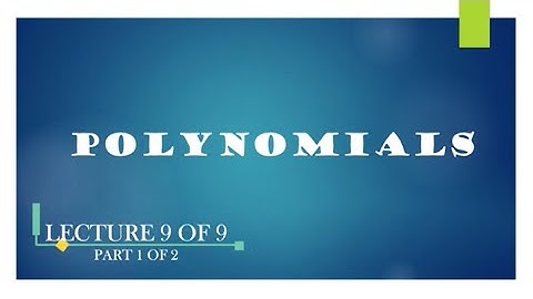 AM015 CHAPTER 5 (LECTURE 9 OF 9) PART 1