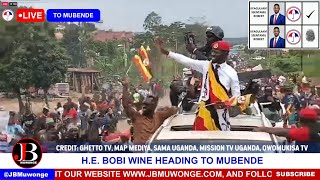Unbelievable Scenes: Bobi Wine Surrounded by Thousands on His Way to Mubende