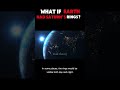 What If Earth Had Saturn's Rings? 💍🌍#space #earth #saturn #universe #science #astronomy #shorts