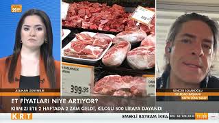 Başkanımız Sn. Solakoğlu'nun KRT TV canlı yayınındaki et fiyatları ve ithalat değerlendirmeleri....
