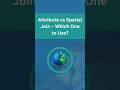Attribute vs Spatial Join – Which One to Use?  #gis #mapping #topography #geospatialdata #geospatial