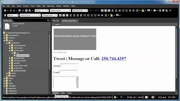 Microsoft Expression Web contact panel update form