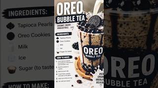 🥤 Oreo Bubble Tea Recipe | Creamy & Delicious
