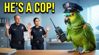Parrot Impersonates a Police Officer | Funniest Moments #funnyparrot