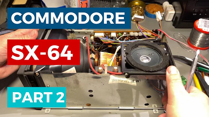 Commodore SX-64 restoration, recapping and repair - Part 2 - Floppy drive, CRT and keyboard.