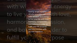 Angel Number 20 Meaning 🌠 (update and message to you) #Shorts Angel Number 20 Meaning 🌠 (update and message to you) #Shorts