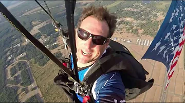 Daredevil skydiver completes first of its kind jump without a parachute