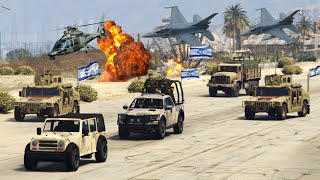 Hezbollah Hamas Uses Russian Fighter Jets & War Tanks to Attack the Israeli Army Convoy - GTA 5 by Game Loverz 2,991 views 2 months ago 4 minutes, 55 seconds