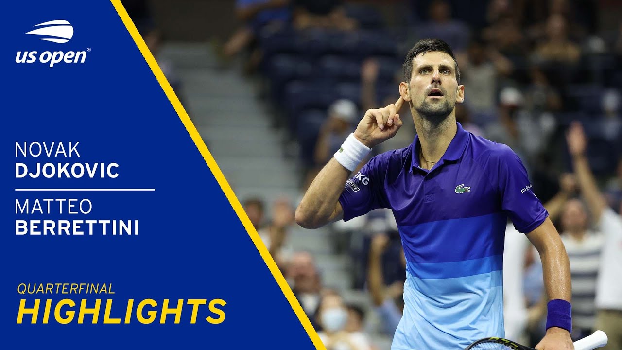 Novak Djokovic into US Open semifinals over Matteo Berrettini as he ...