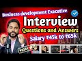 Business Development executive interview questions and answers for freshers and experienced  🔥 BD