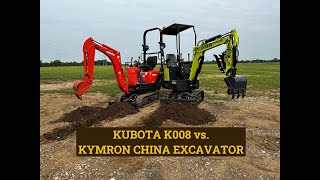 KYMRON China Excavator vs. KUBOTA K008
