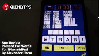 Pressed For Words for iPhone&iPad! Spell As Many Words As You Can Before The Clock Runs Out! screenshot 5