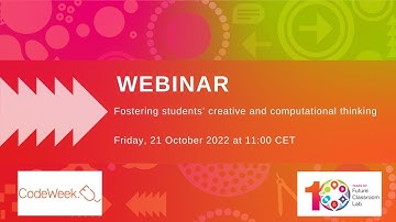 Fostering students’ creative and computational thinking