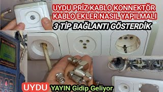 UYDU TV Prizi L TİP Konnektör Kablo Ek 3 Tip Bağlantı Nasıl Yapılır