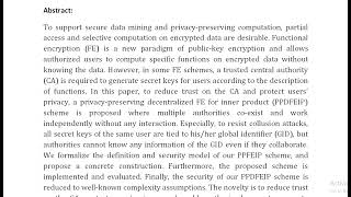 Privacy Preserving Decentralized Functional Encryption for Inner Product