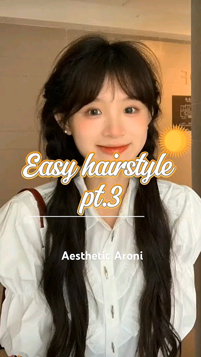 Easy twin braids hairstyle 🎀✨#shorts #trending #aesthetic #fyp #viral #shortsfeed