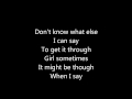 Jeremy Thurber - I love you but (lyrics)