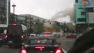 Video shows deadly crane collapse in downtown Seattle
