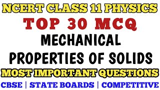 Best MCQ Class 11 Mechanical Properties of Solids || NCERT Class 11 Solids | MCQ Class 11 Physics screenshot 5