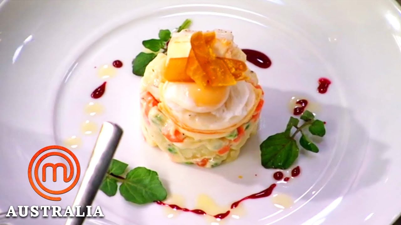 Replicate Lobster With Russian Salad Dish MasterChef Australia