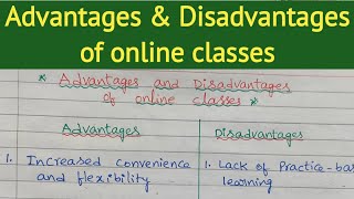 Advantages and Disadvantages of online classes in English | Essay on Online class I online classes