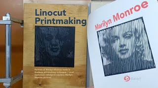 Linocut Printmaking - Marilyn Monroe Portrait