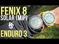 Garmin Fenix 8 Solar vs Garmin Enduro 3 - Alle Unterschiede