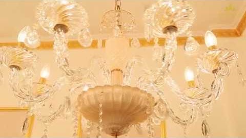 Đèn chùm pha lê cực sang trọng và tinh tế phong cách châu Âu 8012/8