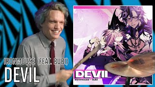 Ironmouse (Feat. Bubi) - Devil | Office Drummer [First Time Hearing]