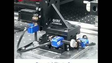 XYZ65N81E26 piezo screw motion platform drived by Piezo Servo Controller  with software controlling.