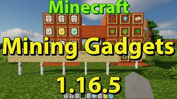 1.16.5 - Mining Gadgets Mod Spotlight  - installation, Crafting, Review