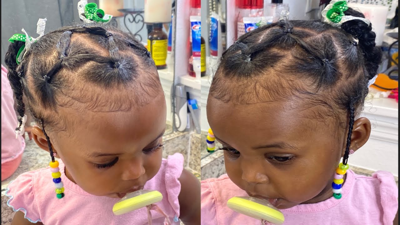 SIMPLE PROTECTIVE STYLE FOR BABYS/TODDLER KIDS FOR HAIR GROWTH YouTube