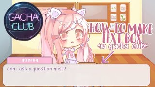 || How to put Text Box/Narrator in Gacha Club|| Gacha Club Tutorial