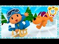 🛷  POCOYO TÜRK - Dağda Kızak Yarışı [ 64 dakika ] Çocuklar için ÇIZGI FILMLER