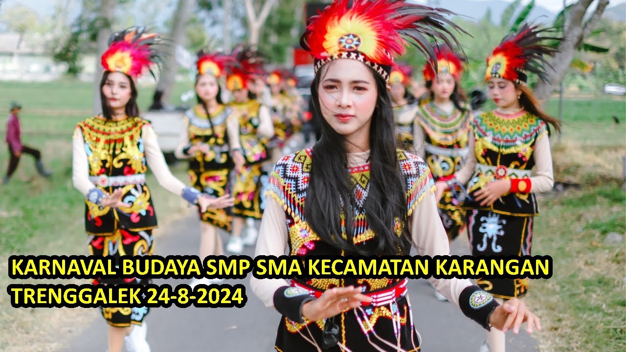 LIVE KARNAVAL BUDAYA SMP SMA KECAMATAN KARANGAN TRENGGALEK 24-8-2024