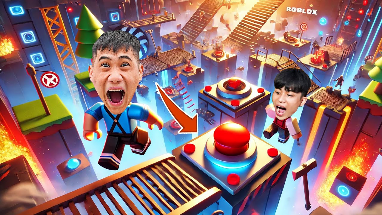 Quân Híp TV Thử Thách Tìm Nút Đỏ Bí Ẩn Trên Hòn Đảo Hoang Trong Roblox