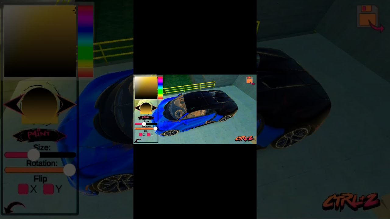 How to paint Bugatti chairon and Lamborghini in a game driftcar