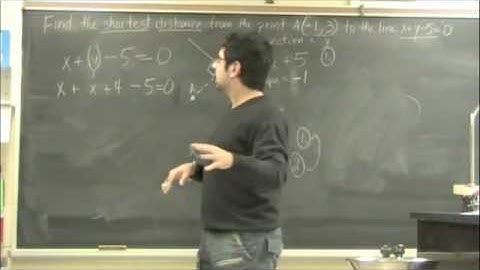 Shortest Distance from Point to a Line Part 2