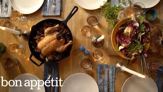 Slow Roasted Skillet Chicken with Mushrooms | Bon Appetit