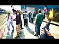 GTA 5 - Fire Bottle vs NPC's Ragdolls | Euphoria Physics Ragdolls 2026